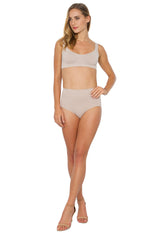 Calcinha Modeladora Cintura Alta Afina Cintura Base