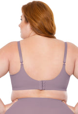 Sutiã Modelador Sustentação Sem Bojo Tecido Duplo Alças Removíveis Valoriza Os Seios Lilac
