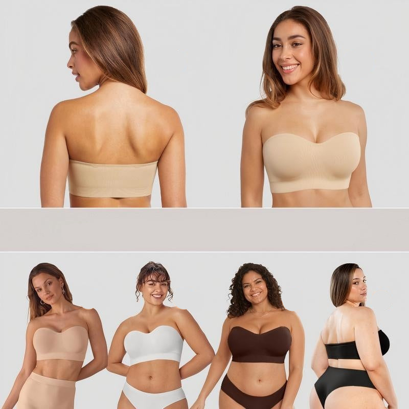 Sutiã tomara que caia sem costura, antiderrapante e sem aro