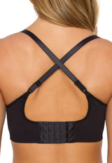 Sutiã Modelador Sustentação Sem Bojo Tecido Duplo Alças Removíveis Valoriza Os Seios Preto