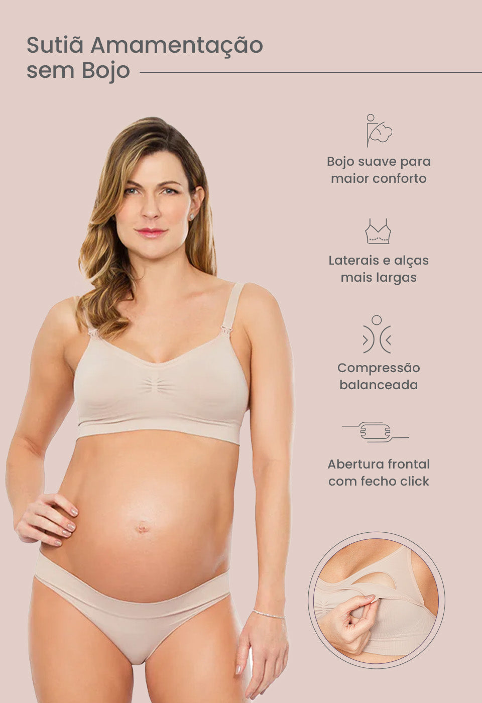 Sutiã Amamentação Sem Bojo Base