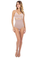 Calcinha Modeladora Abdominal Biquíni Com Barbatana Afina Cintura Blush