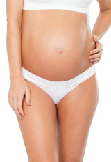 Calcinha Gestante Cintura Baixa Branco
