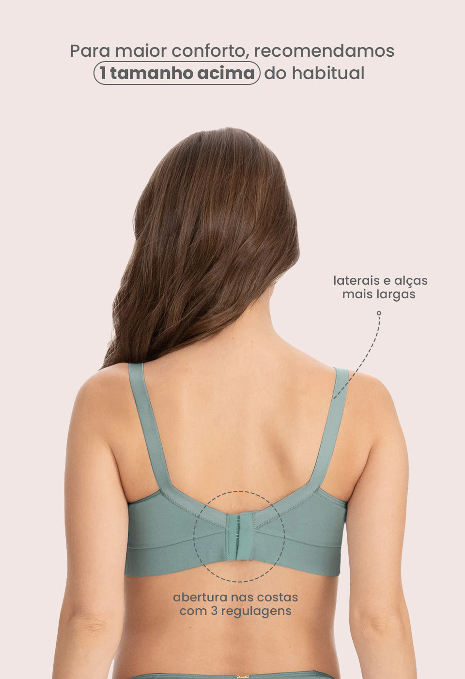 Sutiã Amamentação Sem Bojo Tecido Duplo Menta