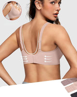 Sutiã sem costura com decote profundo em V