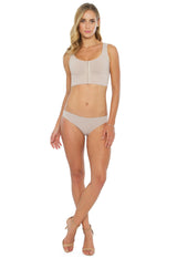 Sutiã Modelador Sustentação Regata Sem Bojo Abertura Frontal Valoriza Os Seios Base