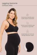 Legging Gestante Cintura Alta Preto