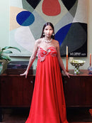 Vestido Longo vermelho Fest