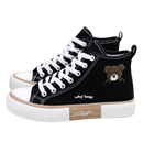 Tênis de lona para mulheres cano alto