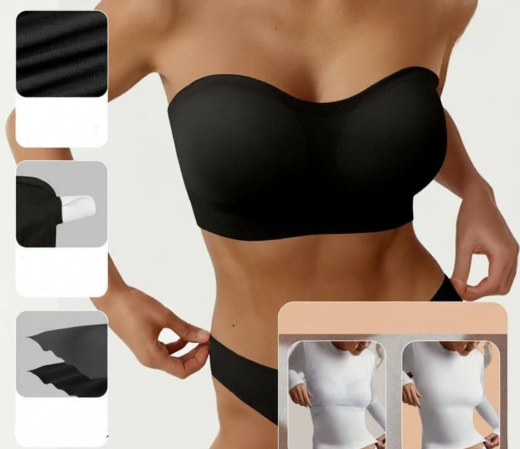 Sutiã tomara que caia sem costura, antiderrapante e sem aro