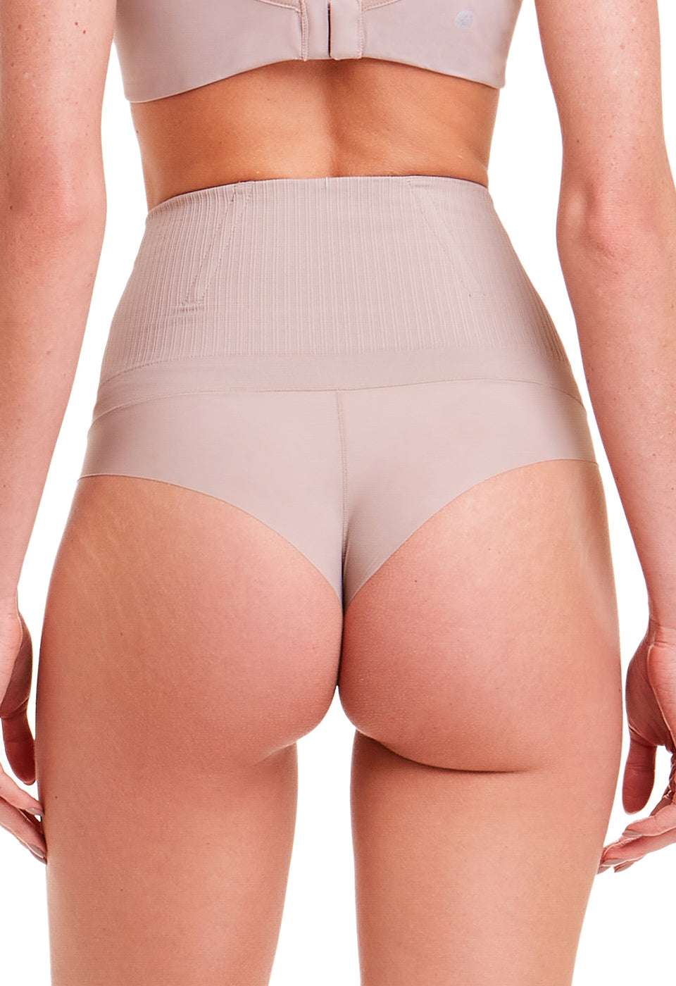 Calcinha Modeladora Cintura Alta Fio Dental Invisível Afina Cintura Cupuaçú