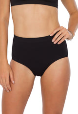 Calcinha Modeladora Cintura Alta Afina Cintura Preto