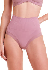 Calcinha Modeladora Cintura Alta Fio Dental Invisível Afina Cintura Boto