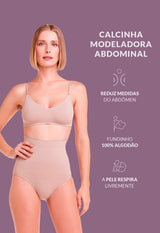 Calcinha Modeladora Abdominal Afina Cintura Base