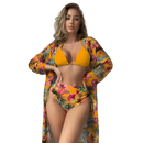 Biquini Floral & Saida de praia