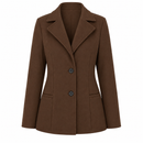 Blazer lã batida marrom ghost