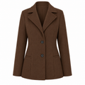 Blazer lã batida marrom ghost