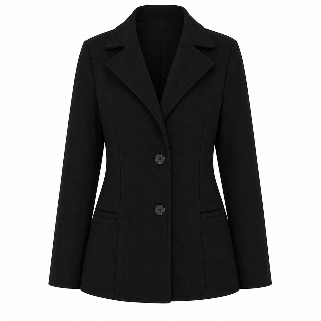 Blazer lã batida preto ghost