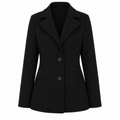 Blazer lã batida preto ghost