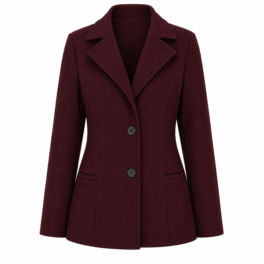 Blazer lã batida vinho ghost