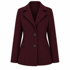 Blazer lã batida vinho ghost
