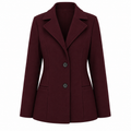Blazer lã batida vinho ghost