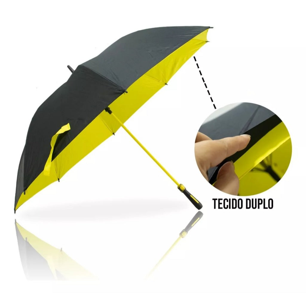 Guarda Chuva Invictus 120cm Abertura Automatica Anti-Vento Protecao UV