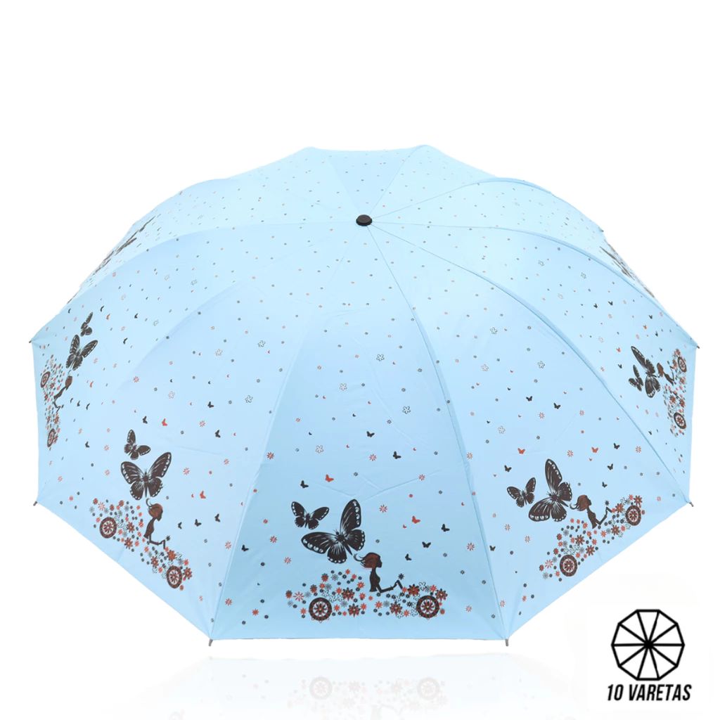 Guarda-Chuva Sombrinha Grande Anti-Vento Butterfly 121 cm