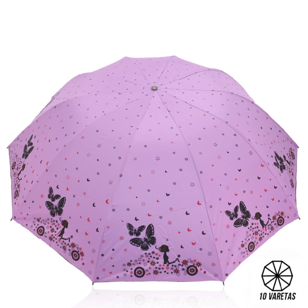 Guarda-Chuva Sombrinha Grande Anti-Vento Butterfly 121 cm