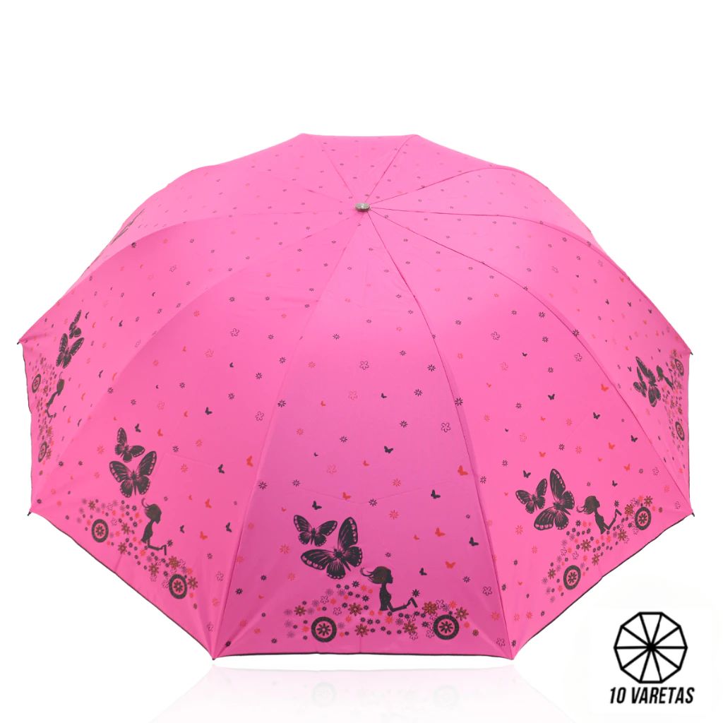 Guarda-Chuva Sombrinha Grande Anti-Vento Butterfly 121 cm
