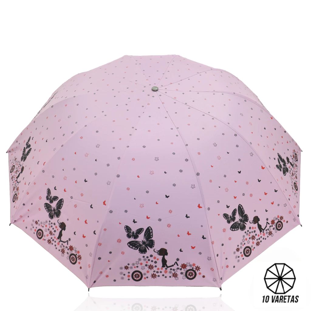 Guarda-Chuva Sombrinha Grande Anti-Vento Butterfly 121 cm