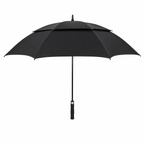 Guarda-chuva de golfe 158cm preto aberto dupla camada