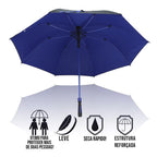 Guarda Chuva Invictus 120cm Abertura Automatica Anti-Vento Protecao UV