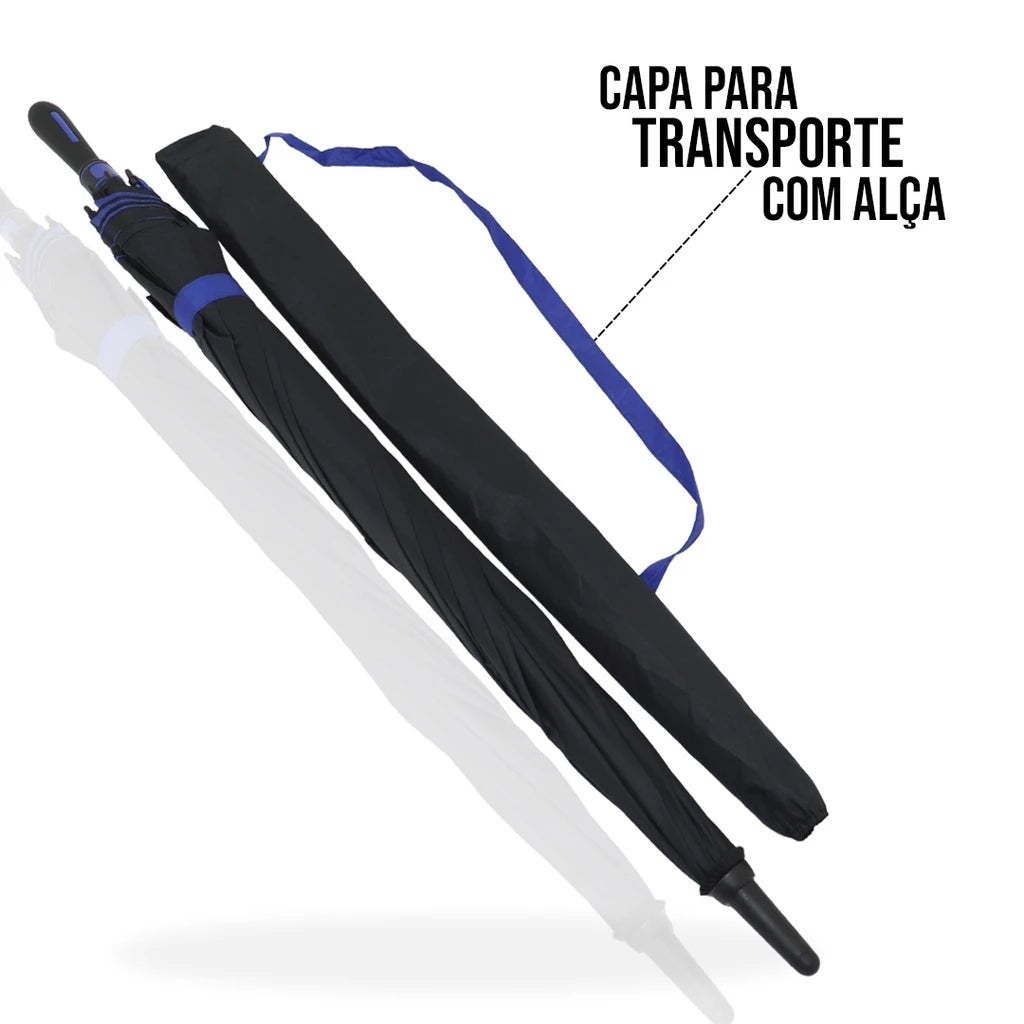 Guarda Chuva Invictus 120cm Abertura Automatica Anti-Vento Protecao UV