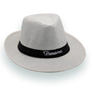 Chapéu Panamá Original aba curta 4cm malandro Branco