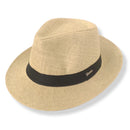 Chapéu Panamá Original aba curta 4cm malandro Marrom Escuro