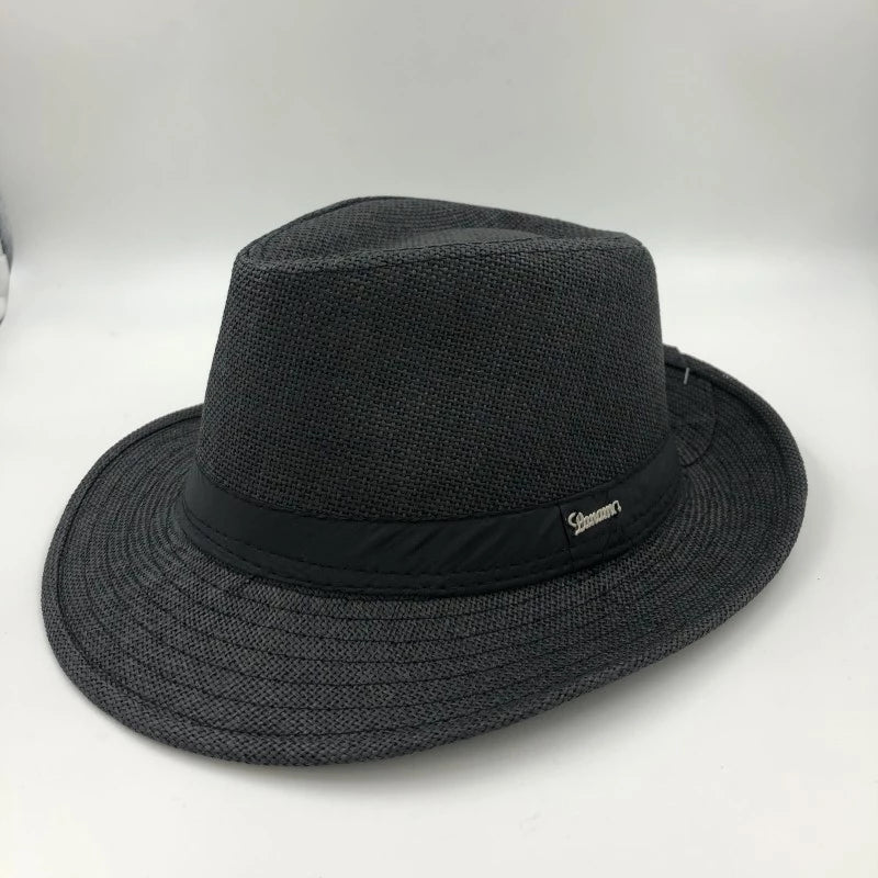 Chapéu Panamá Original aba curta 4cm malandro Marrom Escuro