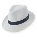 Chapéu Panamá Original aba curta 4cm malandro Marrom Escuro