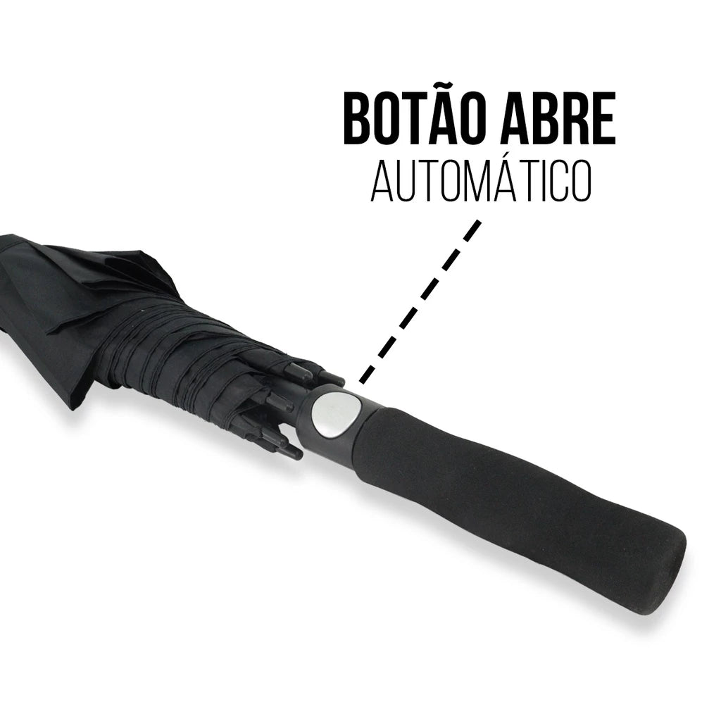 Guarda Chuva Grande 134cm Automático 8 Hastes Fibra de Vidro