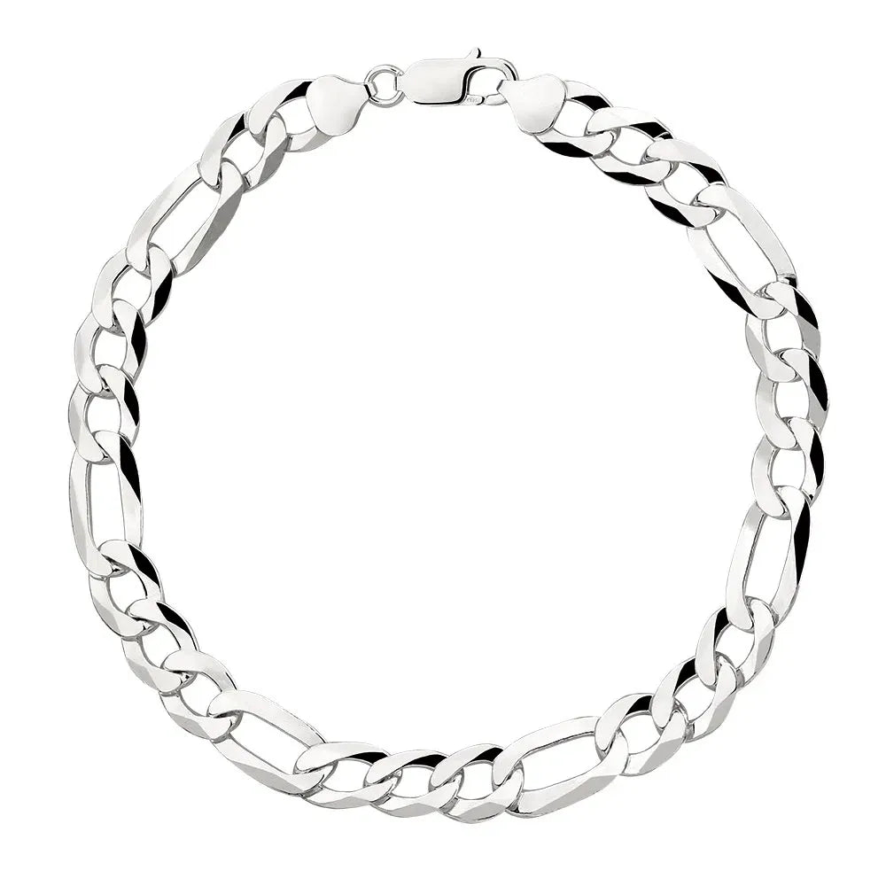 Pulseira em Prata Masculina Grumet 8mm 3X1