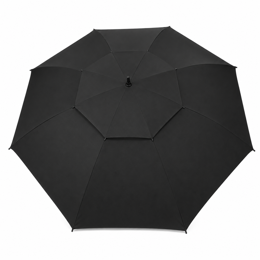 Guarda-chuva de golfe visto de cima cobertura de ventilação