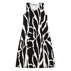 Vestido Midi Plus Size Regata Com Fenda Viscolycra Vinho