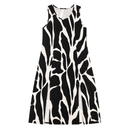 Vestido Midi Plus Size Regata Com Fenda Viscolycra Marrom