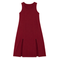 Vestido Midi Plus Size Regata Com Fenda Viscolycra Marrom