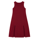 Vestido Midi Plus Size Regata Com Fenda Viscolycra Marrom